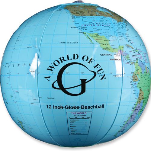 Globe Beach Ball - Beach Balls